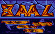 Baal for Atari ST - Title screen.