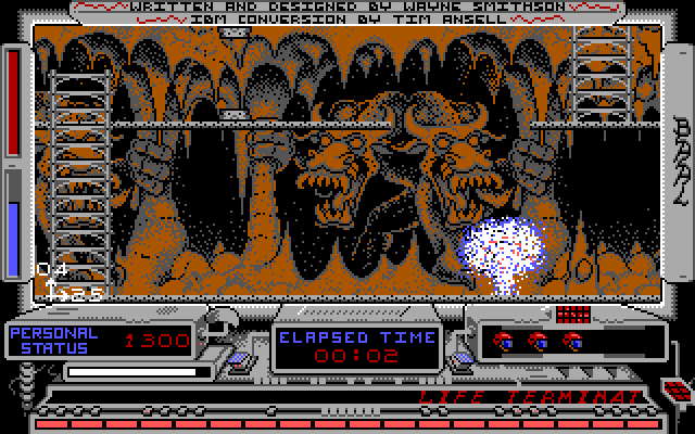 Baal IBM PC/Compatibles Screenshot: Oops, I exploded.