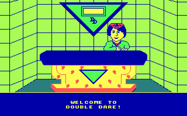 Double Dare IBM PC/Compatibles Screenshot: Welcome to Double Dare!