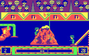 Double Dare for IBM PC/Compatibles - Grab the flag at the top of the hill.