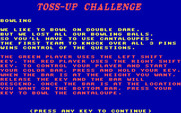 Double Dare for IBM PC/Compatibles - First, it's time for the toss-up challenge...
