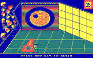 Double Dare for IBM PC/Compatibles - Press any key to begin the meatball launcher!