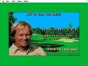 Jack Nicklaus' Greatest 18 Holes of Major Championship Golf for Macintosh - Off to the first hole!