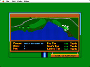 Jack Nicklaus' Greatest 18 Holes of Major Championship Golf for Macintosh - Overhead view of the hole.