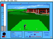 Jack Nicklaus' Greatest 18 Holes of Major Championship Golf for Macintosh - Hole 17 tee shot.
