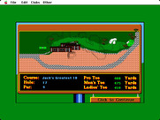 Jack Nicklaus' Greatest 18 Holes of Major Championship Golf for Macintosh - Overhead view of hole 17.