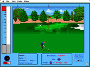 Jack Nicklaus' Greatest 18 Holes of Major Championship Golf for Macintosh - Chipping to the green...