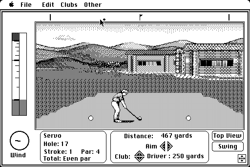 Jack Nicklaus' Greatest 18 Holes of Major Championship Golf Macintosh Screenshot: The 17th tee...