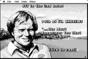 Jack Nicklaus' Greatest 18 Holes of Major Championship Golf for Macintosh - Each hole has a short introduction by Jack Nicklaus.