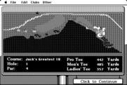 Jack Nicklaus' Greatest 18 Holes of Major Championship Golf for Macintosh - Overhead view.