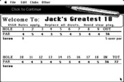Jack Nicklaus' Greatest 18 Holes of Major Championship Golf for Macintosh - The scorecard.