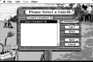 Jack Nicklaus' Greatest 18 Holes of Major Championship Golf for Macintosh - Course selection screen.