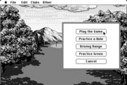 Jack Nicklaus' Greatest 18 Holes of Major Championship Golf for Macintosh - The main menu.