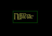 Jack Nicklaus' Greatest 18 Holes of Major Championship Golf for Amstrad CPC - The main menu.
