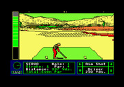Jack Nicklaus' Greatest 18 Holes of Major Championship Golf for Amstrad CPC - Teeing off on the desert course.