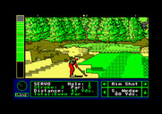 Jack Nicklaus' Greatest 18 Holes of Major Championship Golf for Amstrad CPC - Drat, I landed in the sand...
