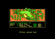 Jack Nicklaus' Greatest 18 Holes of Major Championship Golf for Amstrad CPC - Overhead view of hole 3.