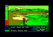 Jack Nicklaus' Greatest 18 Holes of Major Championship Golf for Amstrad CPC - A short chip to the green...