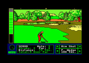 Jack Nicklaus' Greatest 18 Holes of Major Championship Golf for Amstrad CPC - A decent drive in the fairway.