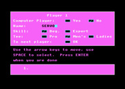 Jack Nicklaus' Greatest 18 Holes of Major Championship Golf for Amstrad CPC - Setting up the players.