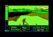 Jack Nicklaus' Greatest 18 Holes of Major Championship Golf for Amstrad CPC - The famous 18th hole at Pebble Beach!