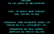 Obliterator for IBM PC/Compatibles - Welcome to the game!