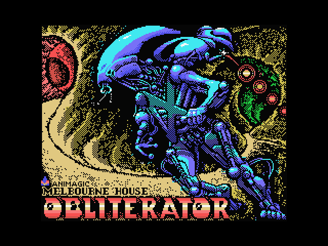 Obliterator MSX Screenshot: Loading screen.