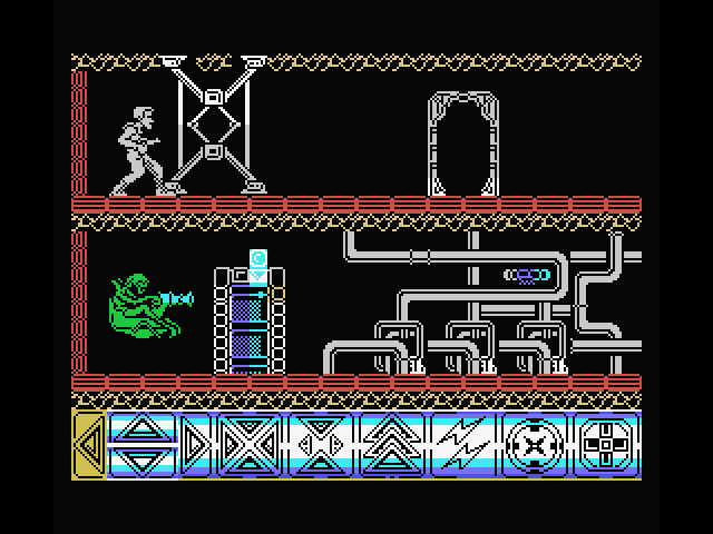 Obliterator MSX Screenshot: Game start.