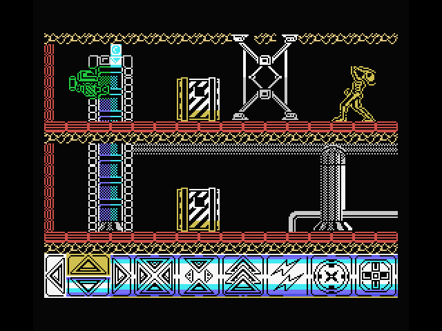 Obliterator MSX Screenshot: I've been hit!