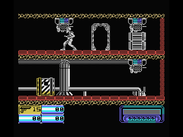 Obliterator MSX Screenshot: I have 15 shots left...not much!