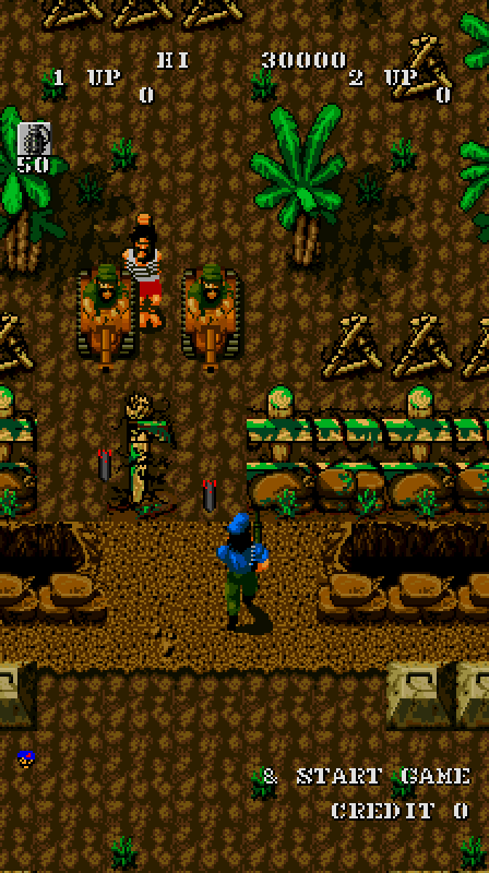 Guerrilla War Arcade Screenshot: Fighting tanks...