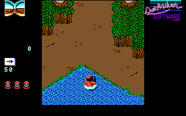 Guerrilla War IBM PC/Compatibles Screenshot: The game starts here.