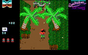 Guerrilla War for IBM PC/Compatibles - Some enemies hiding behind the trees.