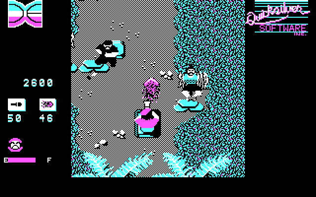 Guerrilla War IBM PC/Compatibles Screenshot: Rescue the hostage for bonus points.