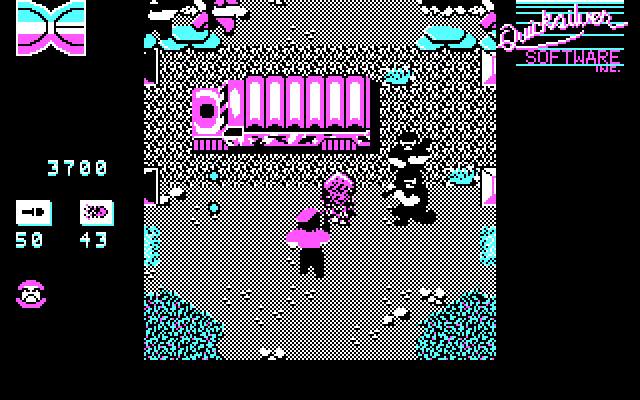 Guerrilla War IBM PC/Compatibles Screenshot: Under attack from all directions!