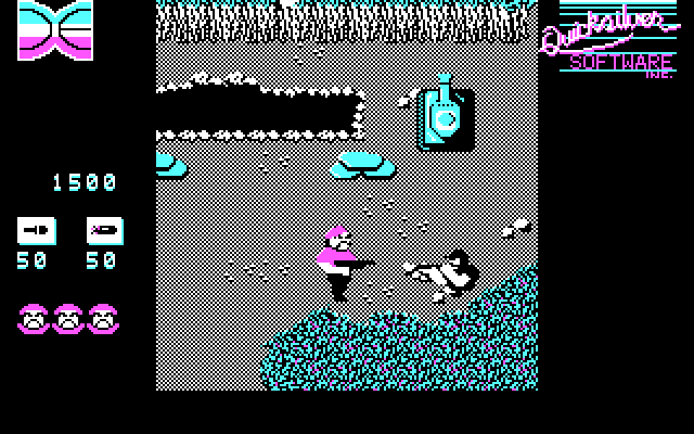 Guerrilla War IBM PC/Compatibles Screenshot: Steal the tank for additional firepower.