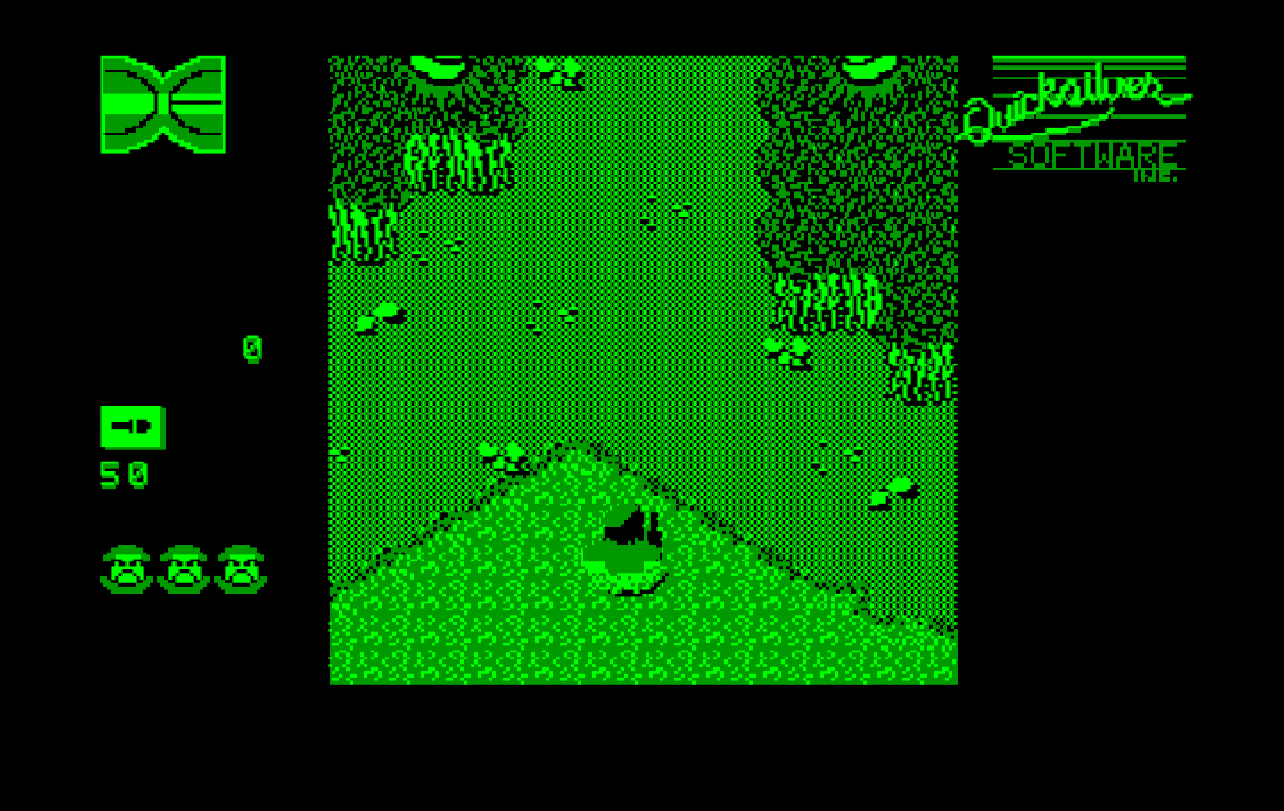 Guerrilla War IBM PC/Compatibles Screenshot: The game begins here.