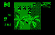 Guerrilla War for IBM PC/Compatibles - Watch out for the enemies hiding behind the trees!