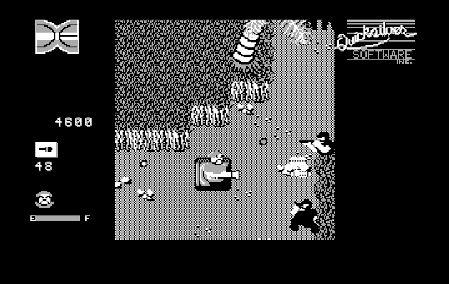 Guerrilla War IBM PC/Compatibles Screenshot: Driving the tank...