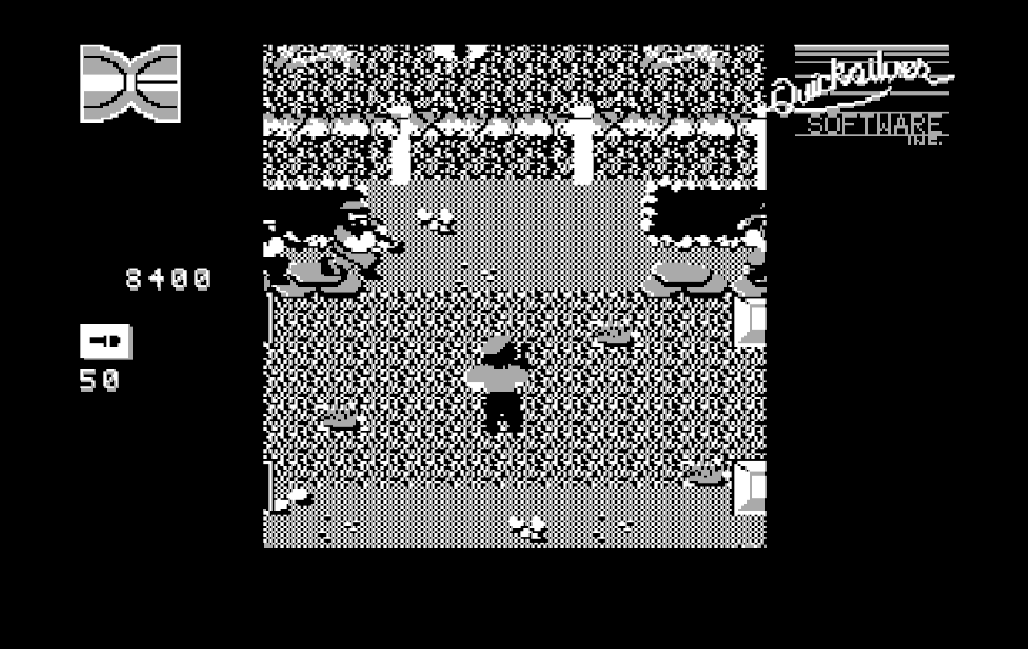 Guerrilla War IBM PC/Compatibles Screenshot: Under attack from all sides.