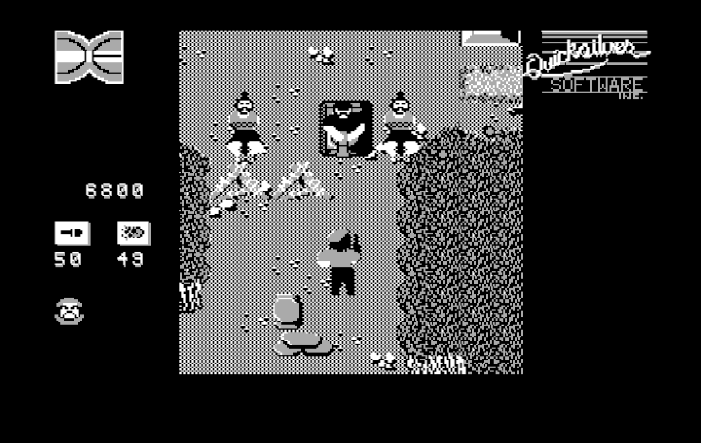 Guerrilla War IBM PC/Compatibles Screenshot: Enemy tank attacks...