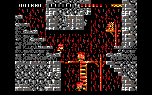 Rick Dangerous IBM PC/Compatibles Screenshot: Collect treasures, and avoid the natives!