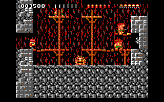 Rick Dangerous IBM PC/Compatibles Screenshot: A well guarded treasure!