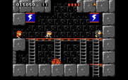 Rick Dangerous for IBM PC/Compatibles - Guards and a guard dog! What will Rick do now?