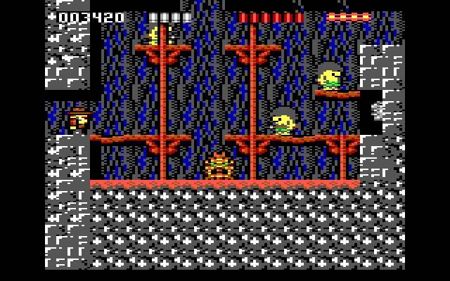 Rick Dangerous IBM PC/Compatibles Screenshot: A well guarded treasure!