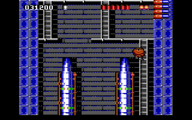 Rick Dangerous IBM PC/Compatibles Screenshot: Climbing my way up...