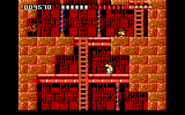 Rick Dangerous IBM PC/Compatibles Screenshot: You'll need to crawl a lot to avoid the deadly darts...