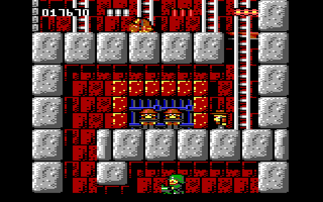 Rick Dangerous IBM PC/Compatibles Screenshot: Free prisoners along the way...
