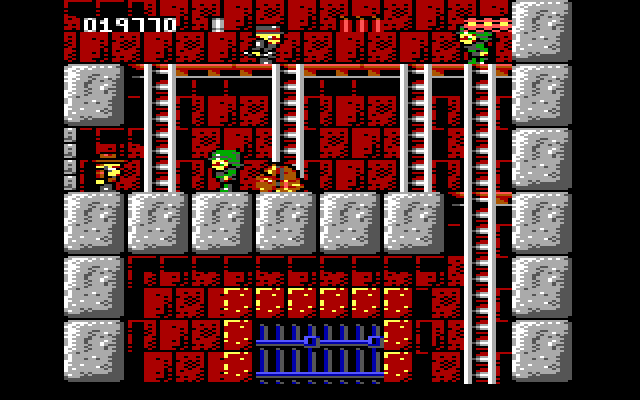Rick Dangerous IBM PC/Compatibles Screenshot: Trapped! How will Rick get out of this situation?