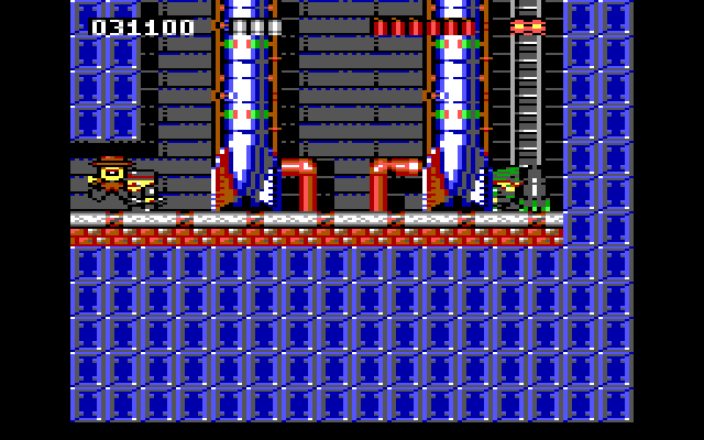 Rick Dangerous IBM PC/Compatibles Screenshot: Rick was caught! We'll have to try again...